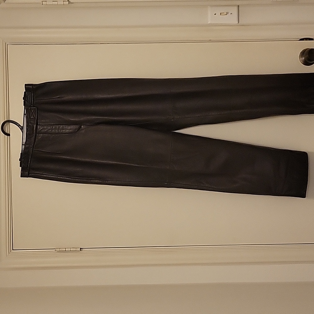 Chic Choclate/Brown Leather Trousers